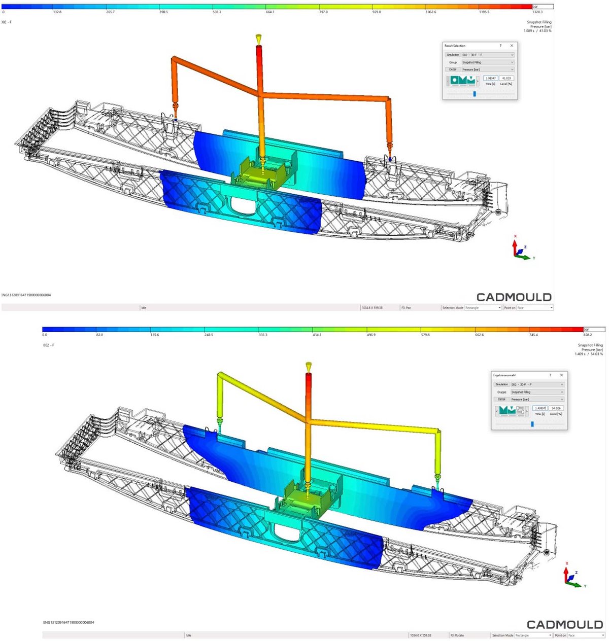 CADMOULD Cascadic Injection: sequential opening of gates