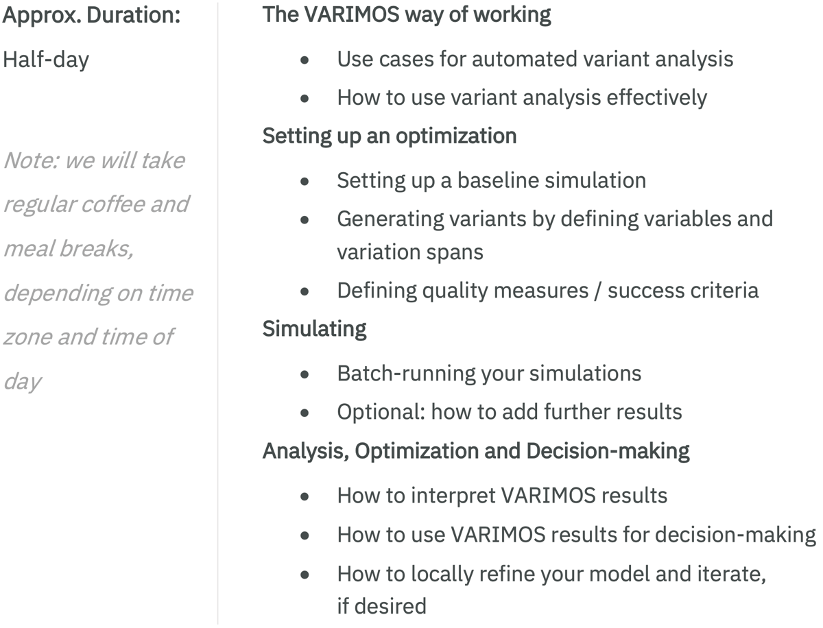 VARIMOS bootcamp agenda EN-1