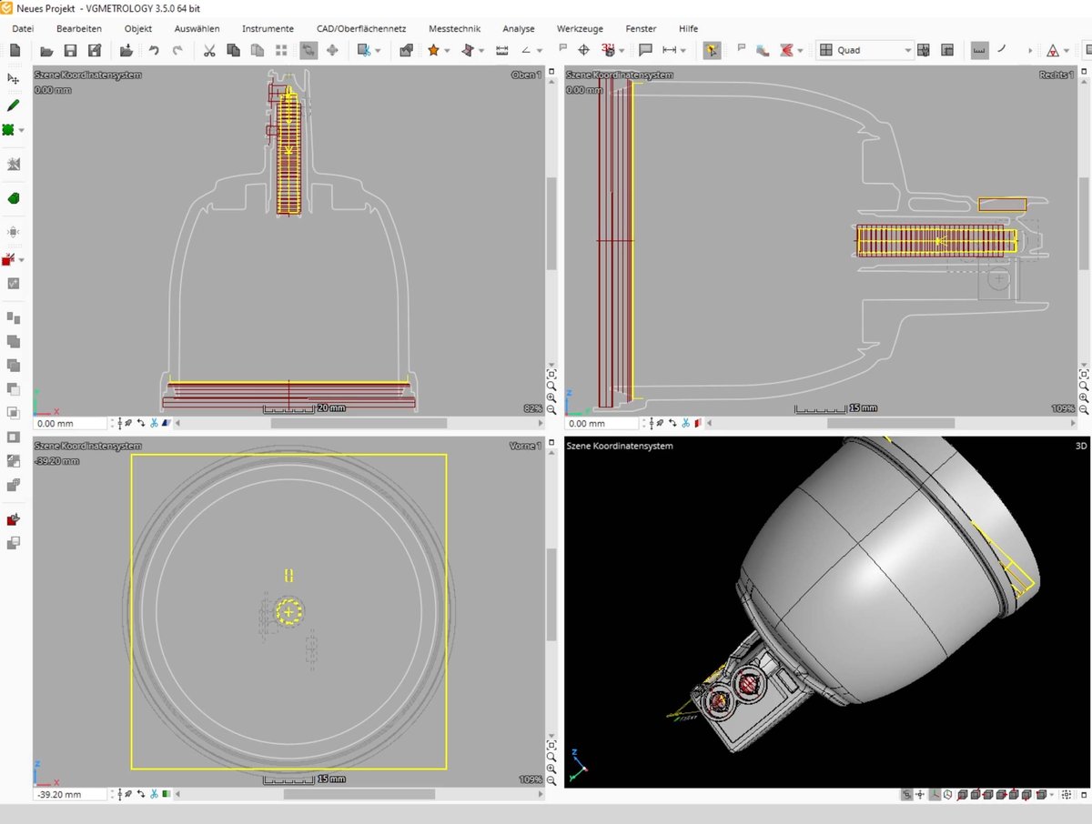 VG Metrology view of warped part